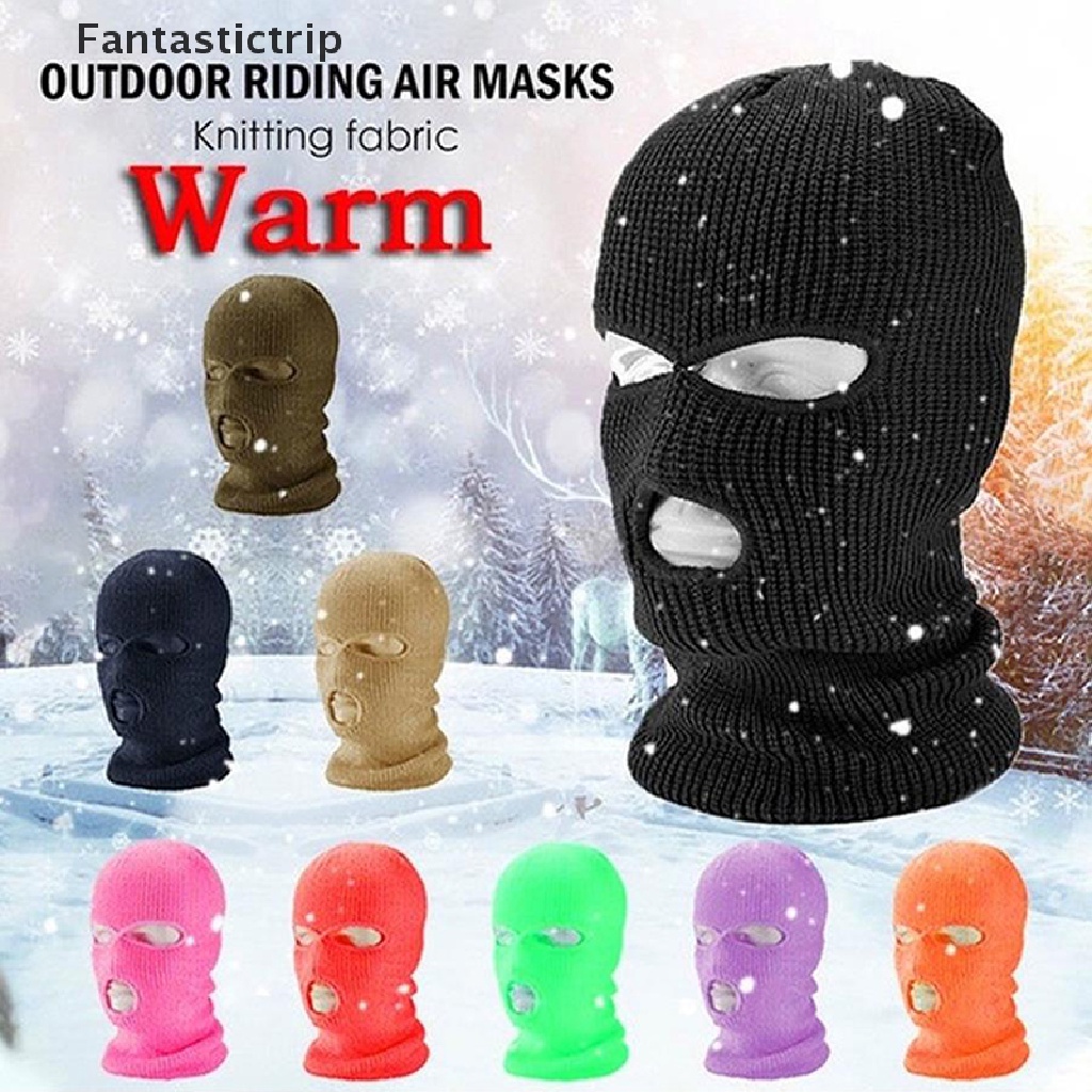 Mũ Len Trùm Đầu 3 Lỗ Giữ Ấm