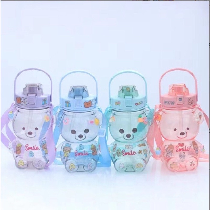 BÌNH GẤU ĐÁNG YÊU 1100ml TIỆN LỢI