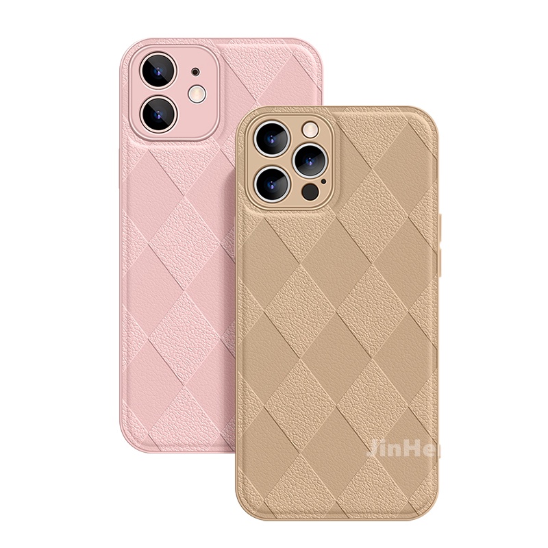Ốp điện thoại vân da nhiều màu sắc tùy chọn sang trọng chống rơi thích hợp cho IPHONE 13 12 11 PRO MAX XR 7 8 PLUS