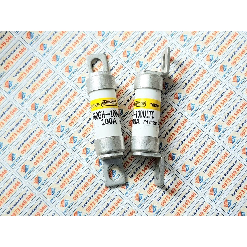 660GH-100ULTC Cầu chì bảo vệ HINODE 660V/100A 78x16mm