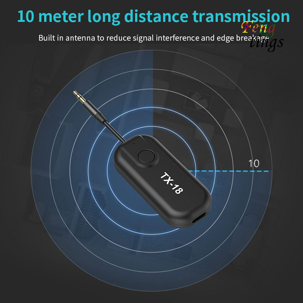 Thiết Bị Truyền Nhận Âm Thanh Bluetooth 5.0 Không Dây 2 Trong 1 Csr8670 3.5mm