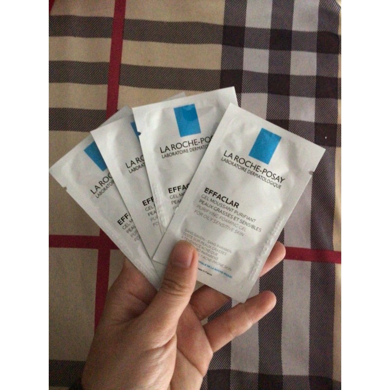 Sữa rữa mặt Laroche Posay Effaclar Gel dạng gói 7ml, tuýp 15ml
