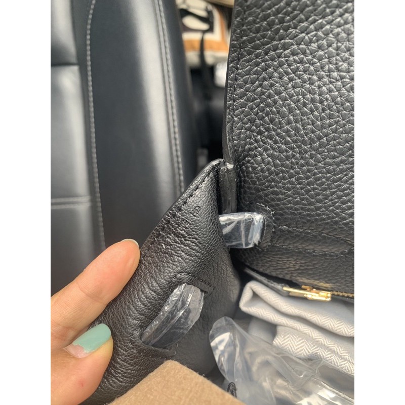 Túi Hm da bò thật dáng kelly