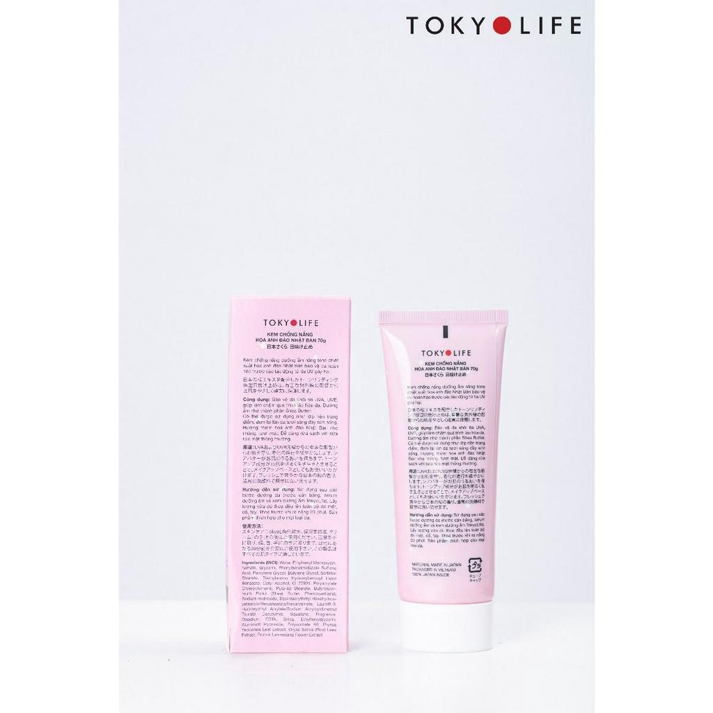 Kem chống nắng Hoa anh đào Nhật Bản TOKYOLIFE 70g 100% JAPAN INSIDE