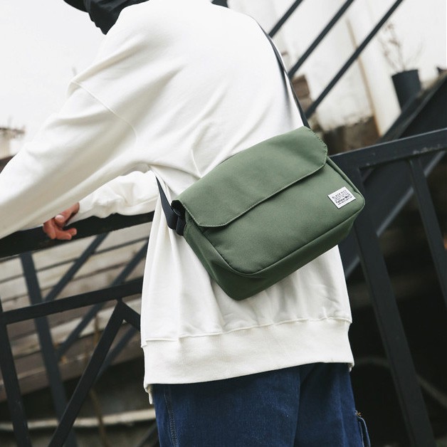 Túi Đeo Chéo Vai Bằng Vải canvas Thời Trang Phong Cách Đường Phố Mới Dành Cho Nam k1077