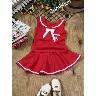 [Còn size 15-30kg] [SALE] Set váy thuỷ thủ của Sumikids cho bé gái