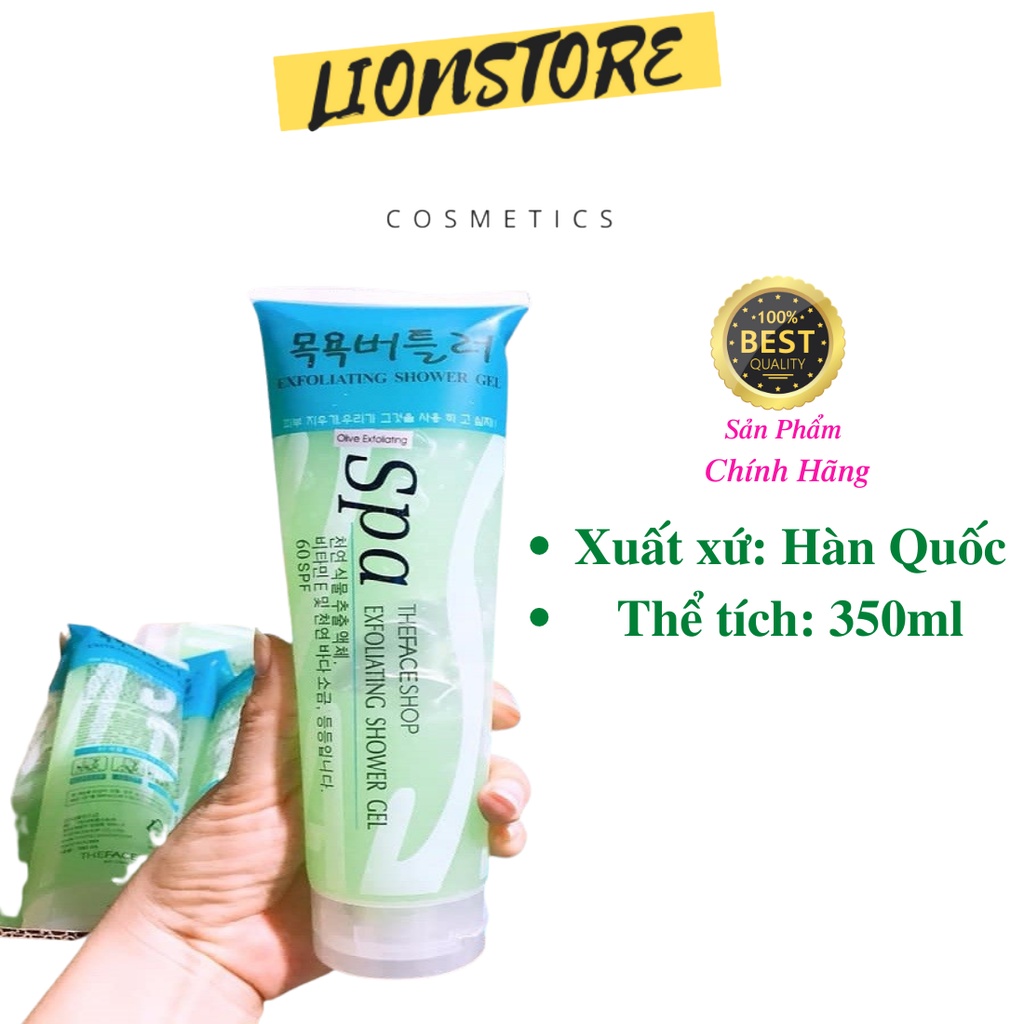 Kem tẩy da chết Spa Exfoliating Shower Gel 350ml hàn quốc