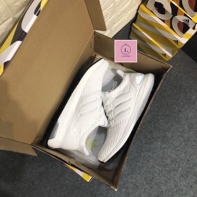 Giày Thể Thao Sneaker Ultra Boost Ultraboost 4.0 Triple White Trắng