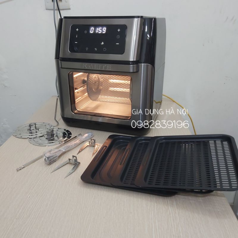 Nồi Chiên Không Dầu Kalite Q10 10L LƯU Ý BẢN MỚI ÊM KHÔNG ỒN,UY TÍN CÓ ẢNH, VIDEO THẬT