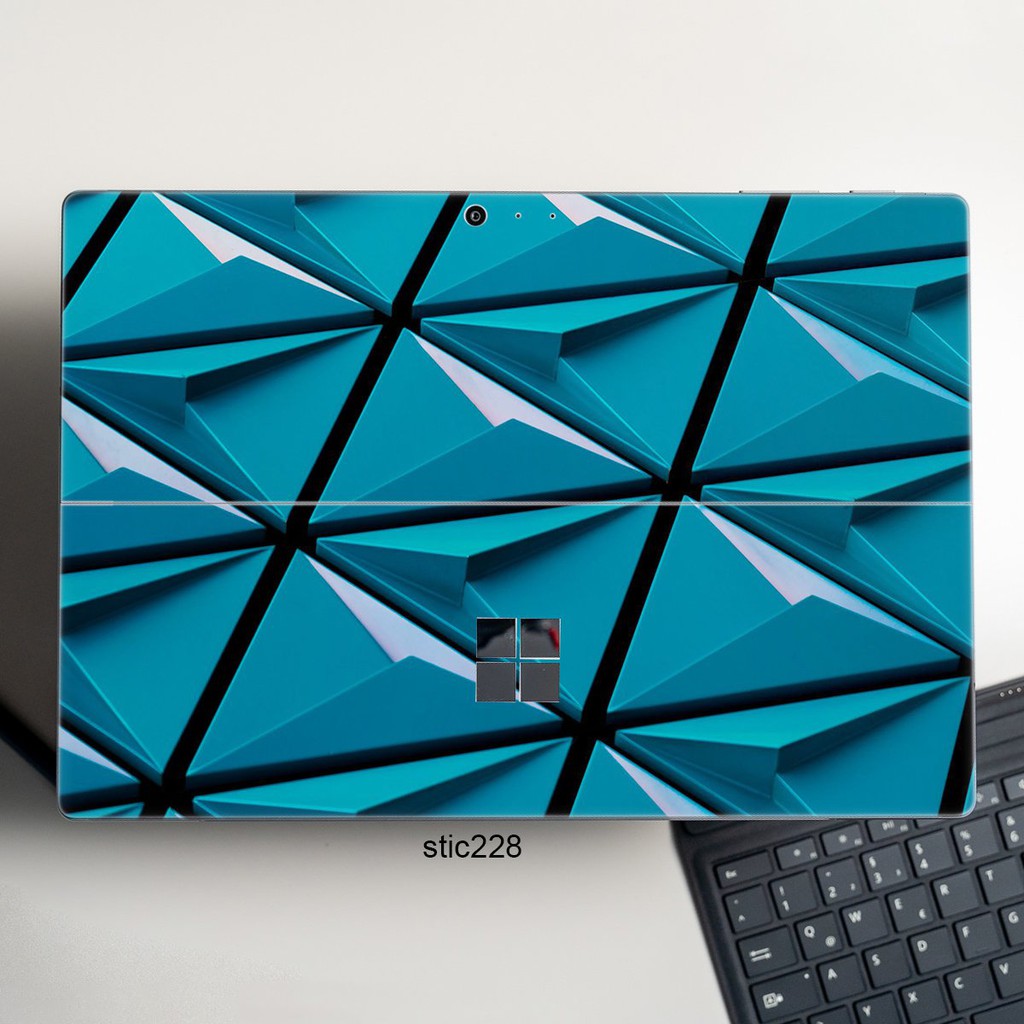Skin dán hình Hoa văn sticker x37 cho Surface 3 10.8; Go, Go 2, Go 3; Pro 2 3 4 5 6 7 8 9 X