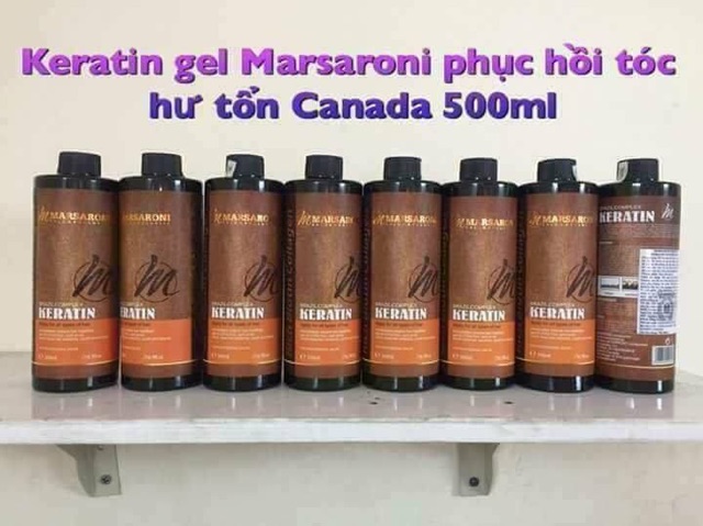 [Chính hãng] [Siêu rẻ] Keratin Marsaroni dạng Gel nguyên chất phục hồi tóc 500ML