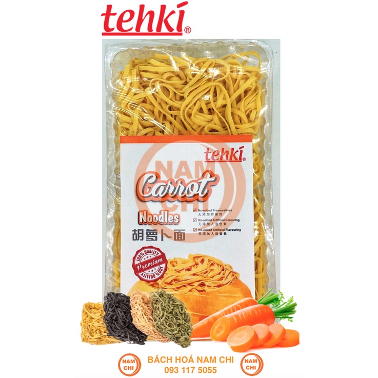 [ĐỦ 6 LOẠI] Mì Tehki Malaysia Charcoal 250g Ăn Chay Ăn Kiêng Giảm Cân Tuyệt Vời