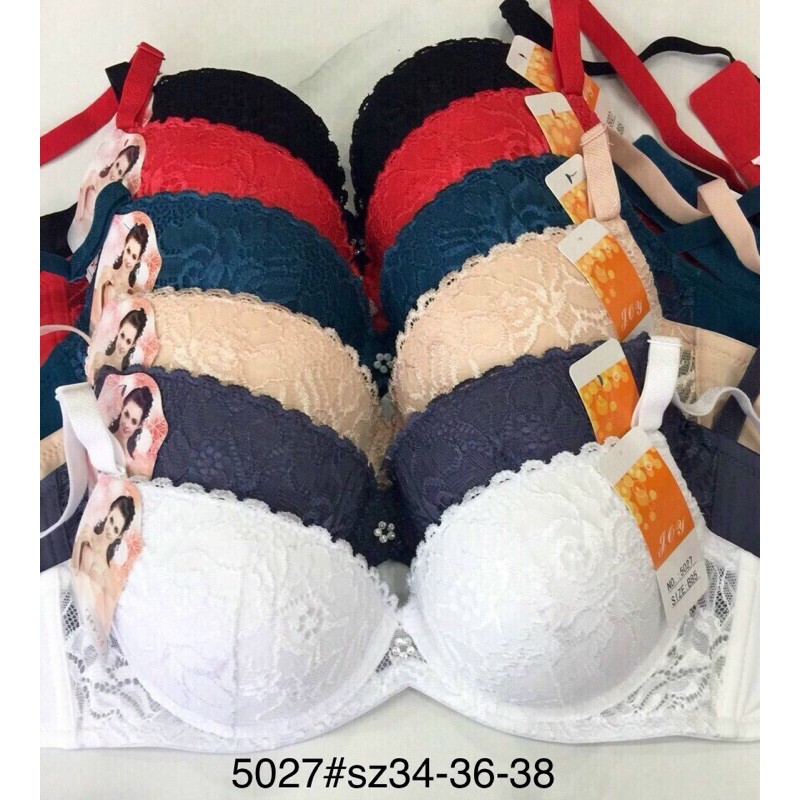 Áo ngực (5027) Ren, muos dầy vừa. Cúp xéo.