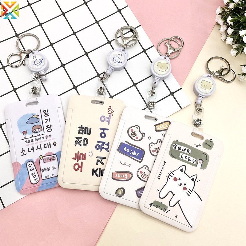 Vỏ Bọc Thẻ Xe Buýt Kèm Dây Kéo Thiết Kế Dễ Thương Cho Học Sinh