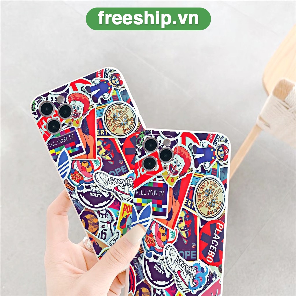 Ốp lưng iphone 13 sticker Power up đẹp cho ốp 13 12 11 Pro Max 7/7Plus/8/8Plus/X/Xs/Xs Max/11/11pro