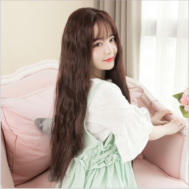 [TẶNG LƯỚI] Tóc giả nữ xoăn xù đũa Hàn Quốc cao cấp -TG28