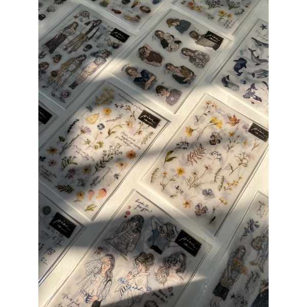 Set hình dán xăm Print-on hoa