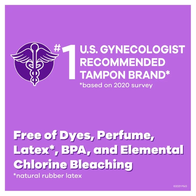 Băng vệ sinh dạng ống Tampax Radiant Radiant Tampons Regular