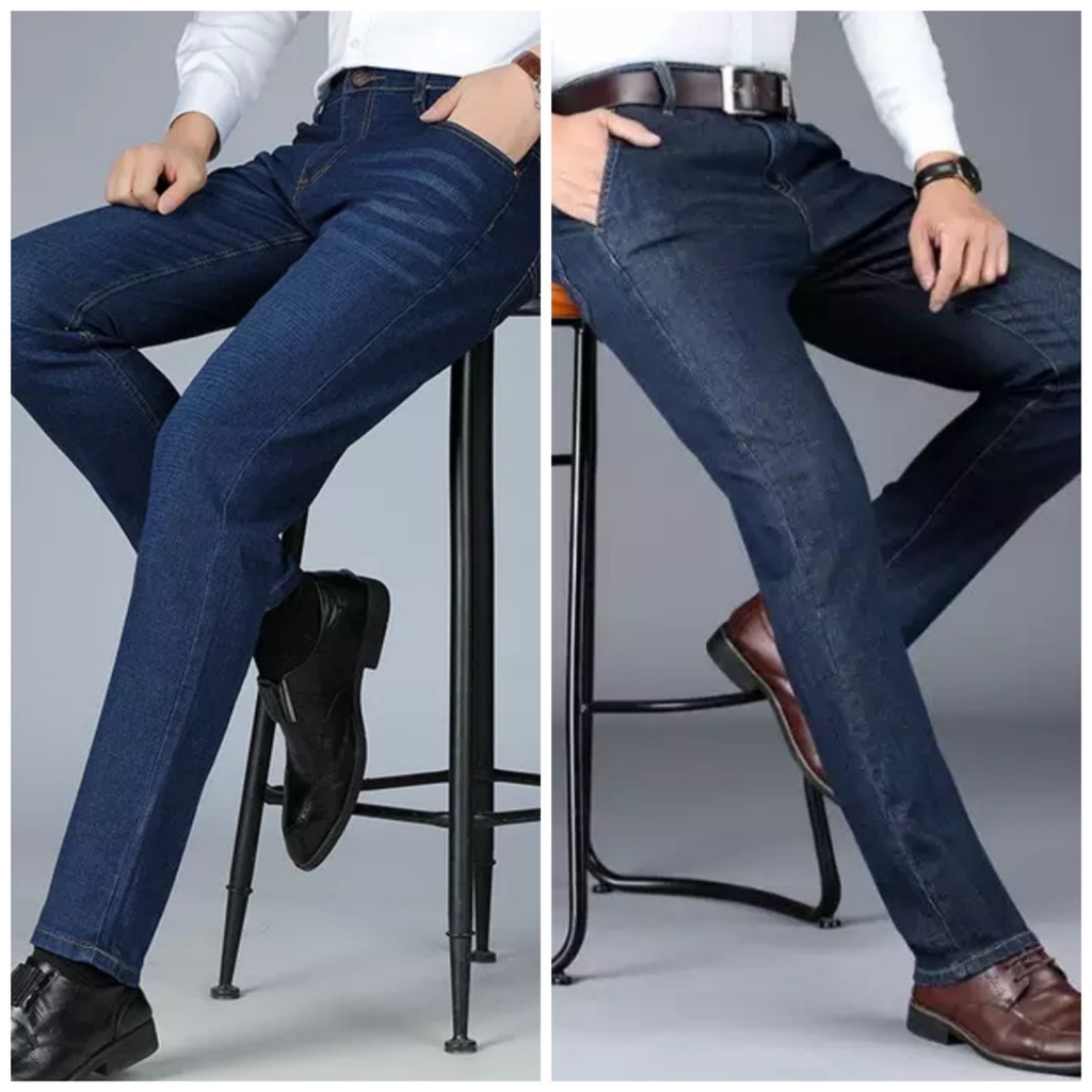Quần Jeans Nam Quần Bò Nam Trơn Co Giãn Hàng xuất Khẩu Cao Cấp