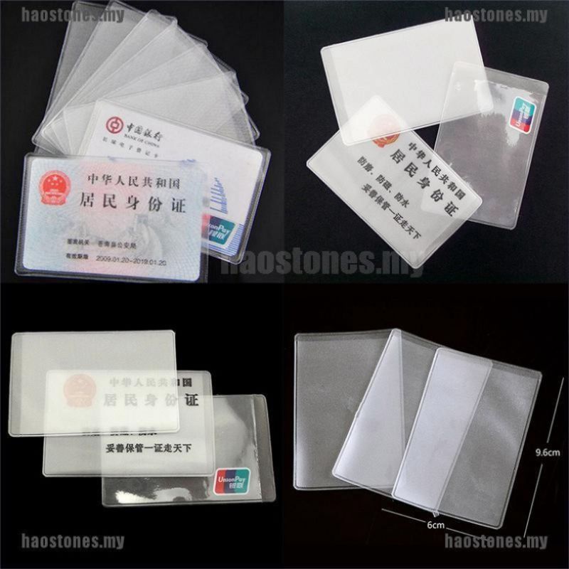 Vỏ bao bọc thẻ tín dụng / thẻ ID / thẻ kinh doanh / bìa bằng PVC trong suốt.