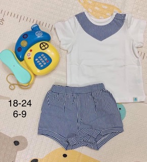 Bộ Little love yếm cổ