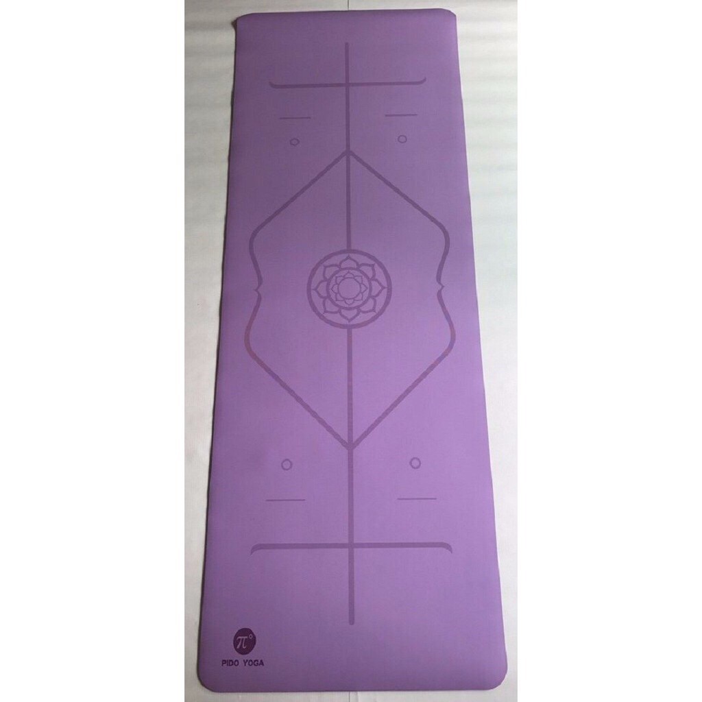 Thảm yoga pido định tuyến 5mm PU Cao Cấp (tặng túi xịn)