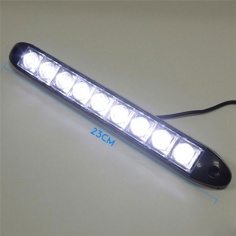 Set 2 đèn dùng ban ngày chống sương mù  DC 12V 9 bóng Led dành cho ô tô / xe tải chất lượng cao