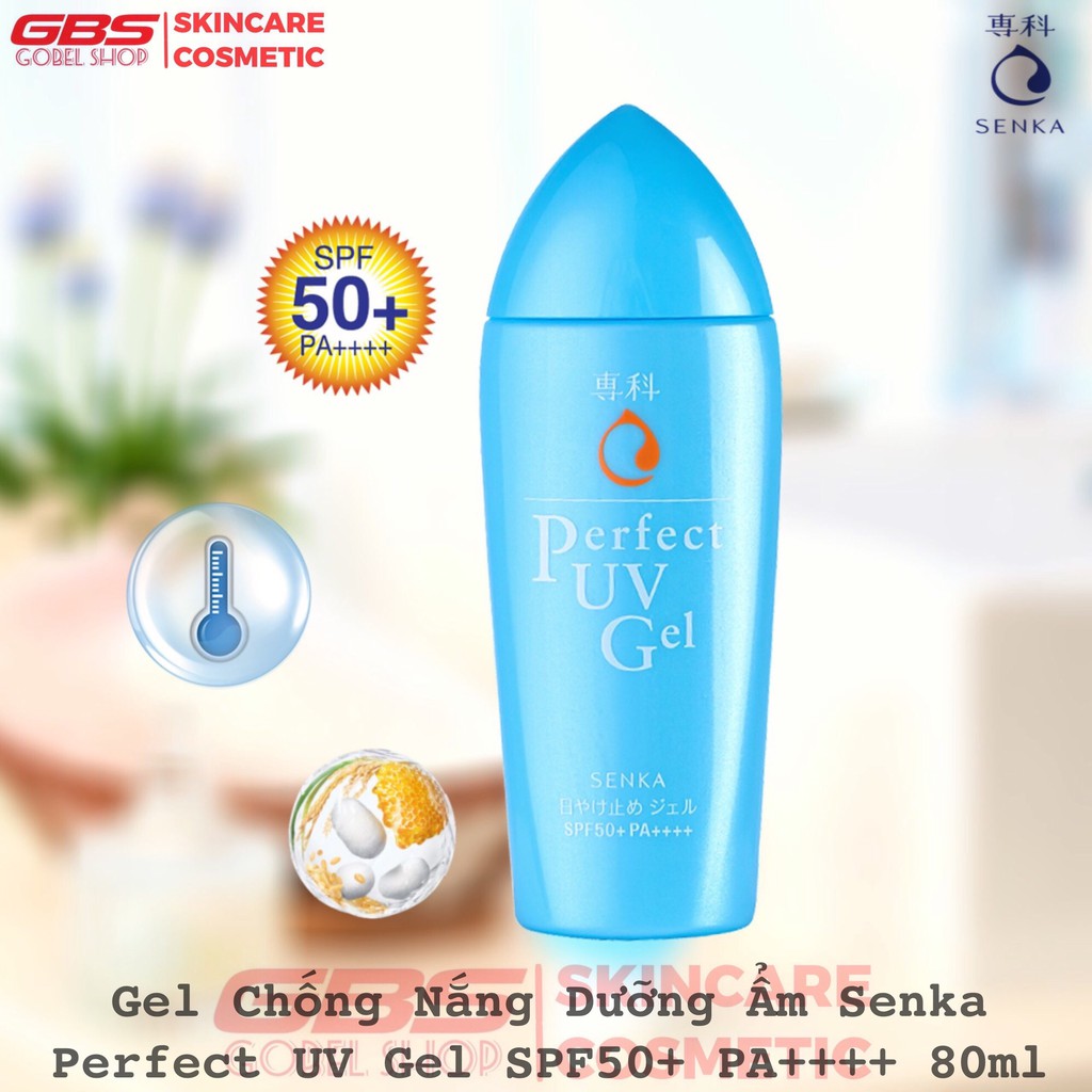 Gel Chống Nắng Dưỡng Ẩm Senka Perfect UV Gel SPF 50+/PA++++ 80g