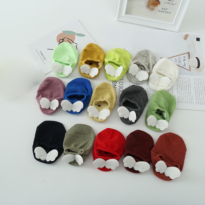Vớ Cotton Mềm Cổ Ngắn Chống Trượt Mùa Hè Cho Bé Trai Và Bé Gái Sơ Sinh