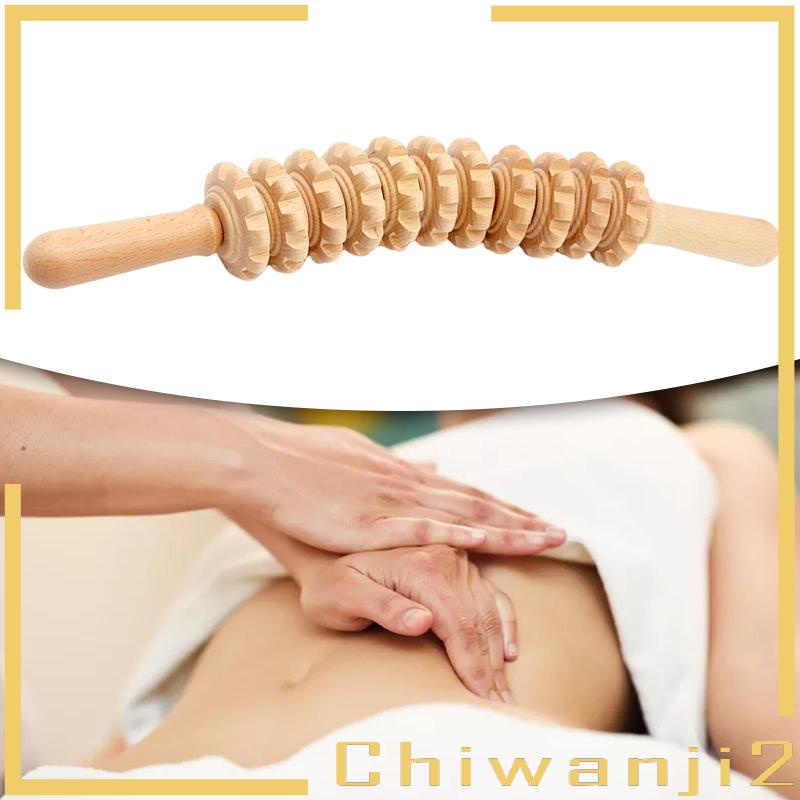 [Chiwanji2] Gậy Lăn Massage Cơ Thể Bằng Gỗ Thủ Công