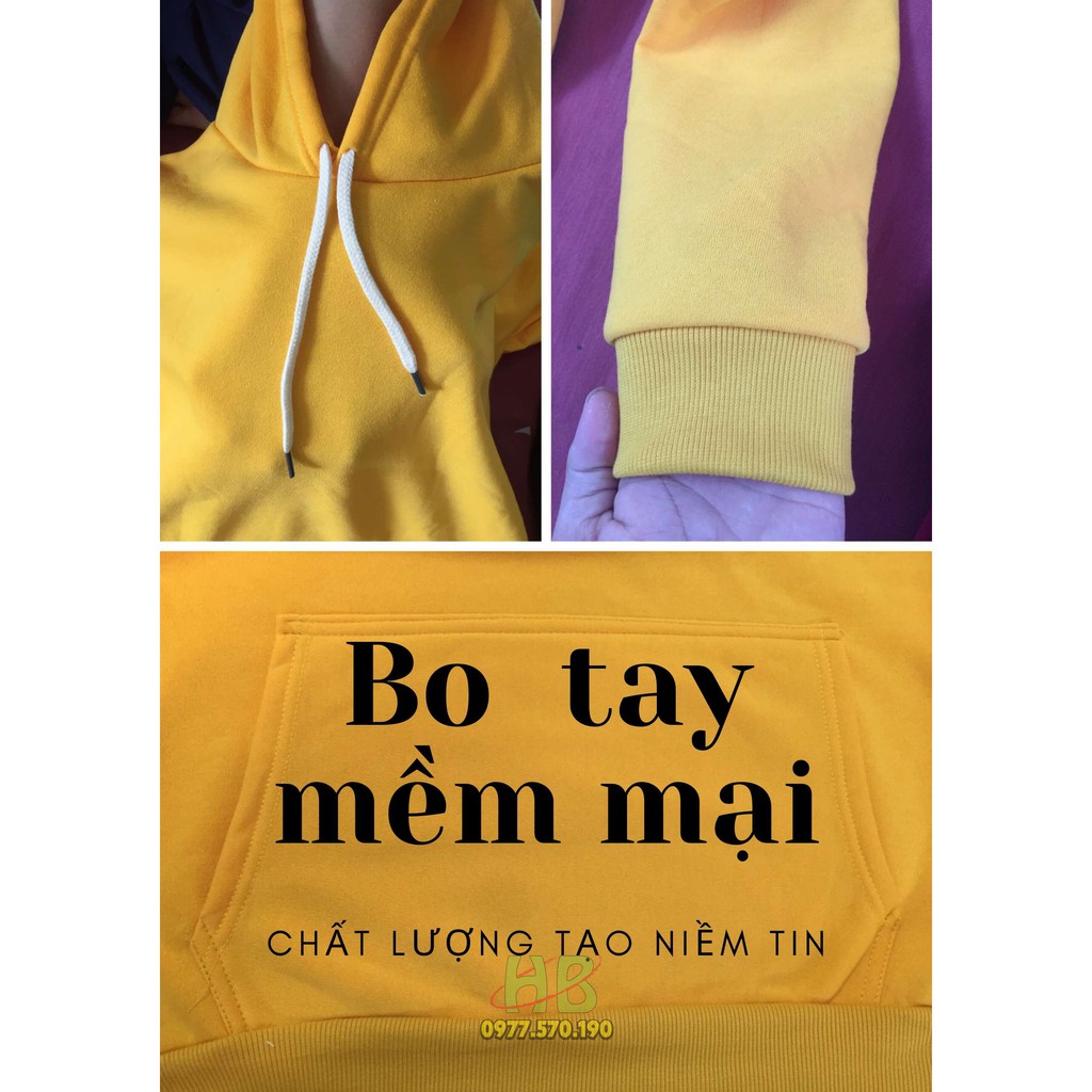 Áo Hoodie Nữ Nỉ Basic Full Size Full Màu Có Mũ Dày Dặn [Ảnh Shop Chụp]