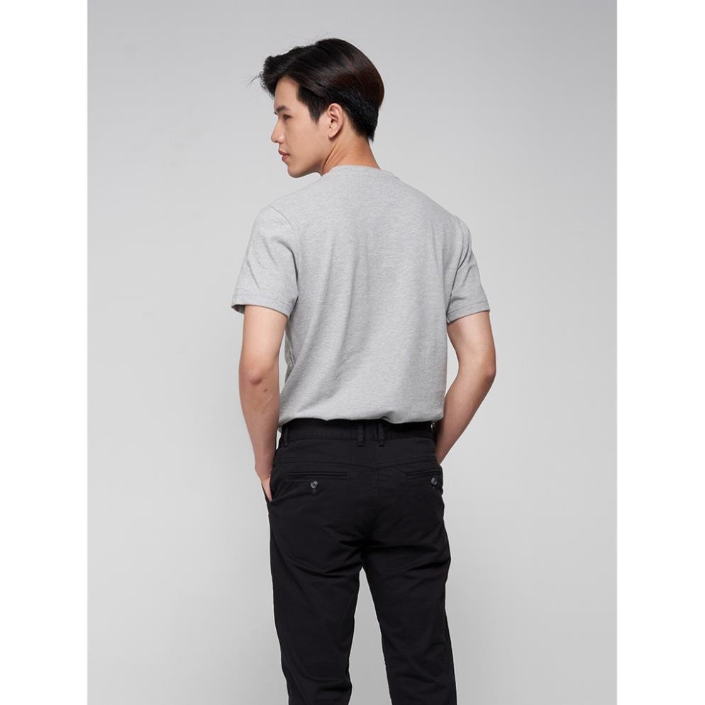 Áo Thun Nam Cổ Henley Phối Dây Dệt Cao Cấp 4MEN AT026