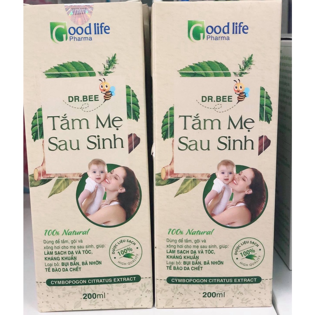 Tắm Sau Sinh Cho Mẹ Dr.bee Mẫu Mới Chính Hãng