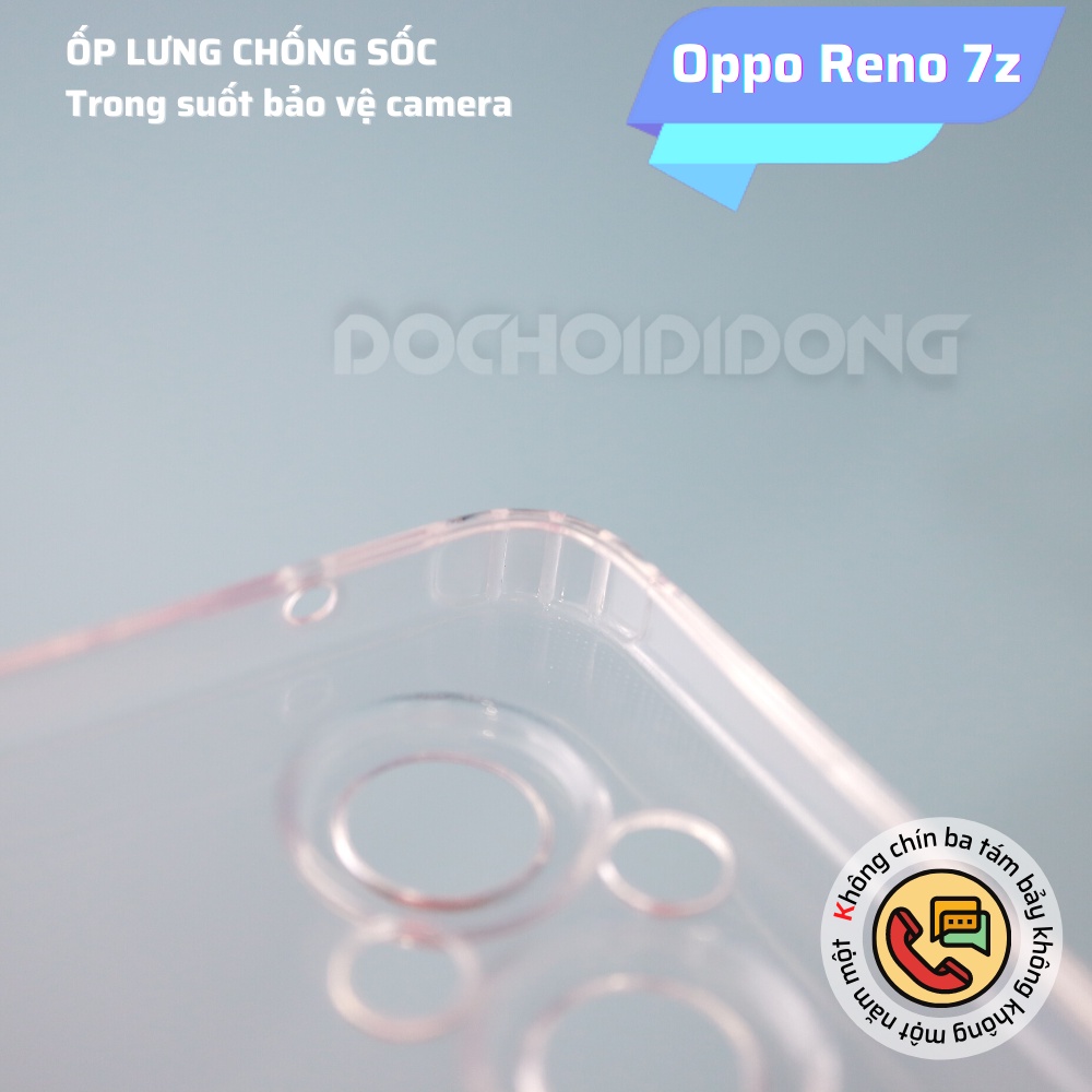 Ốp Lưng Dẻo Trong Suốt Cho OPPO RENO 7Z Chống Sốc Bảo Vệ Camera