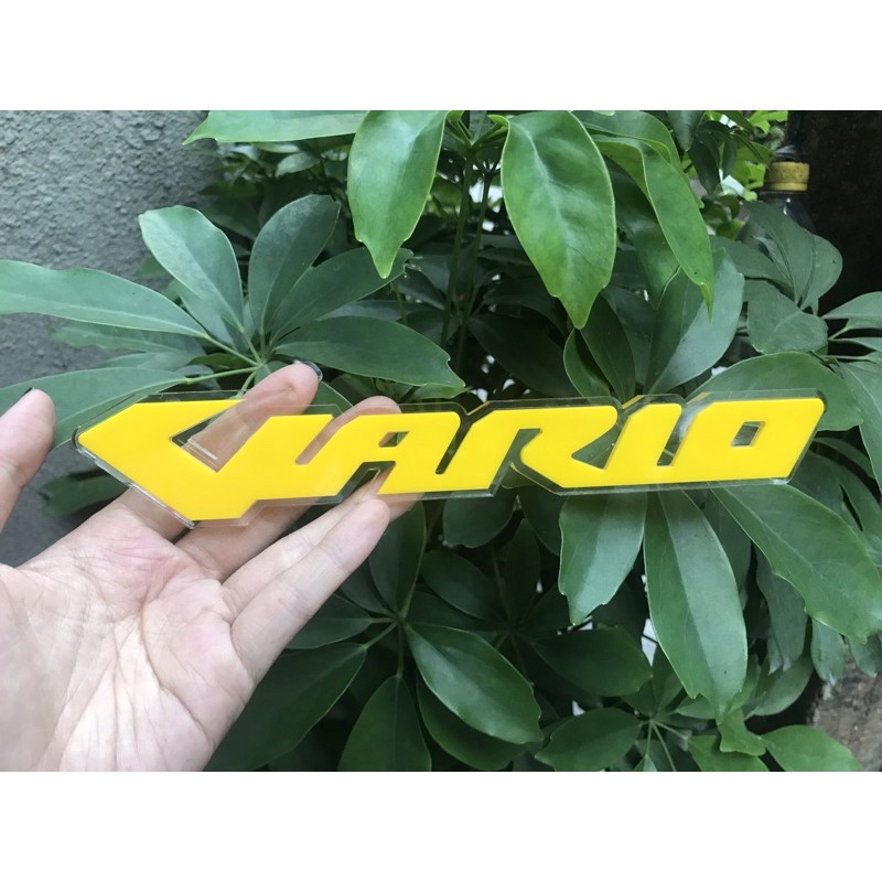 Bảng tên chữ nổi Vario bằng nhựa.