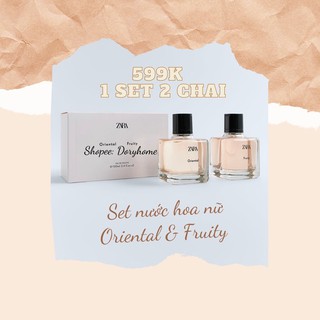 NƯỚC HOA NỮ ZARA - SET ORIENTAL & FRUITY 100ml
