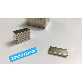 NAM CHÂM ĐẤT HIẾM 20x10x2mm (Bộ 5v)