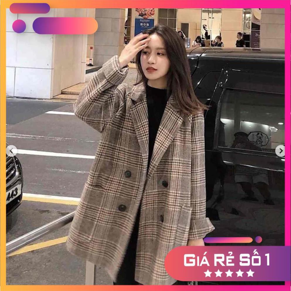 Áo Vest bigsize dài caro cổ điển ®️®️
