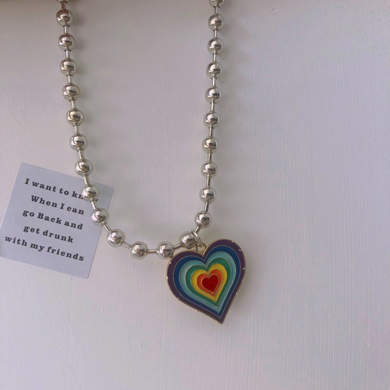 Vòng cổ Mặt Trái Tim Thời Trang Hàn Quốc Dành Cho Nữ