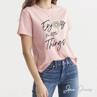 Áo Thun Nữ Aaa Jeans Form Suông Cổ Tròn Tay Ngắn Màu Trắng + Đen In Họa Tiết Độc Đáo