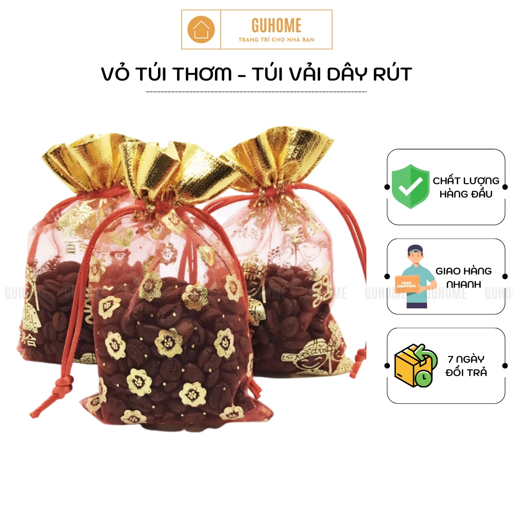 Vỏ túi thơm, Túi vải dây rút