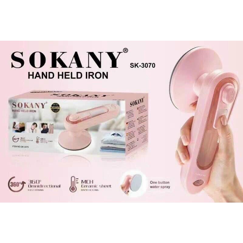 BÀN LÀ HƠI NƯỚC MINI SOKANY 3070 ( mẫu mới siêu hot)