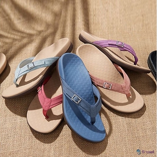Vionic Thong Sandals with Buckle Women Casual Non-slip Flip-Flop Beach Sandal
