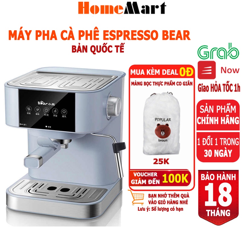 Máy Pha Cà Phê Espresso Bear KFJ-A15L1 (Hàng chính hãng 1 đổi 1 trong 30 ngày, bảo hành 18 tháng) – HomeMart