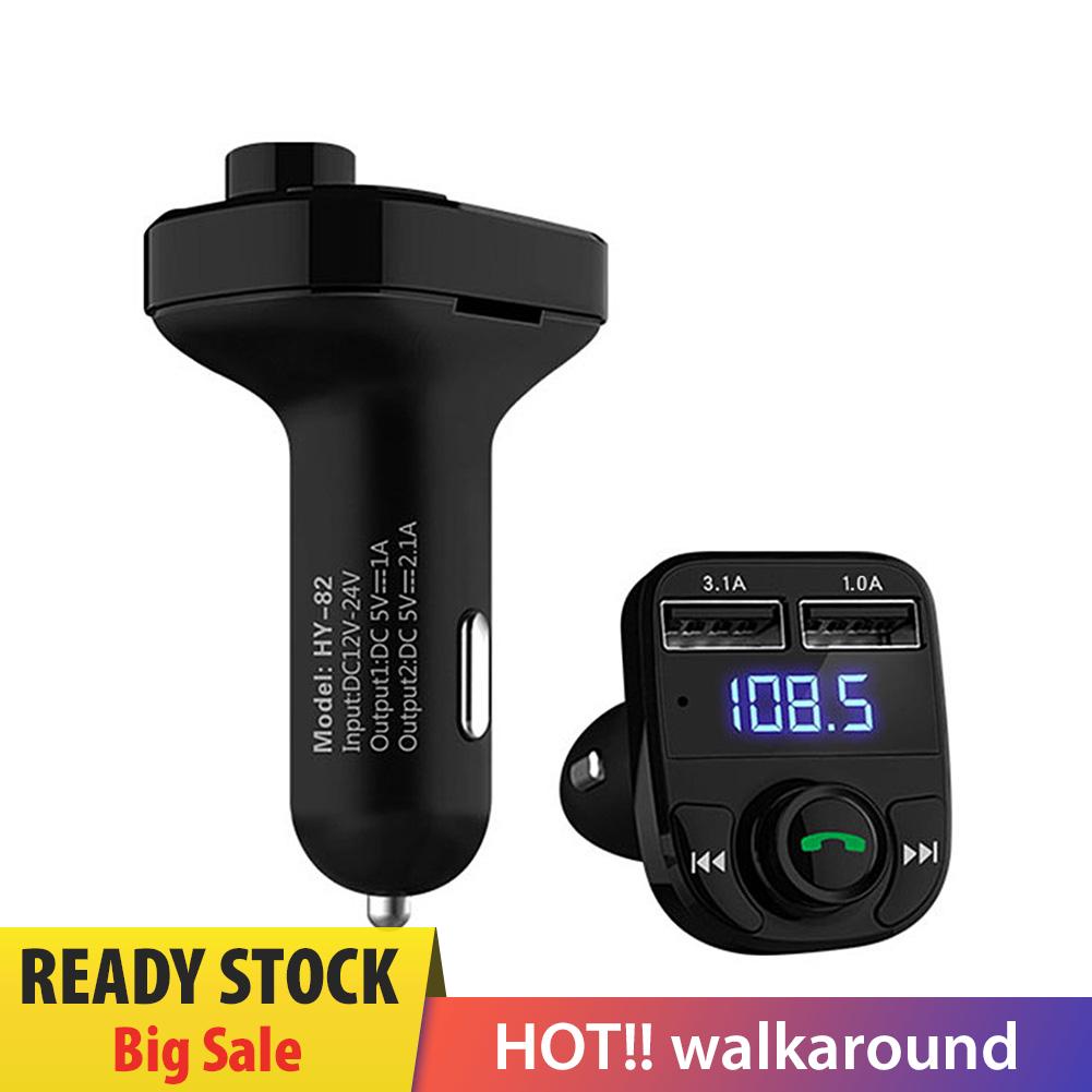 Tẩu Sạc Hai Cổng USB Bluetooth HY-82 Tích Hợp Máy Nghe Nhạc MP3 FM