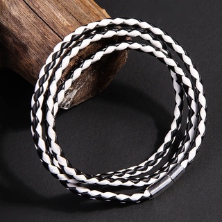 Vòng Tay Da Bện Nhiều Lớp handmade