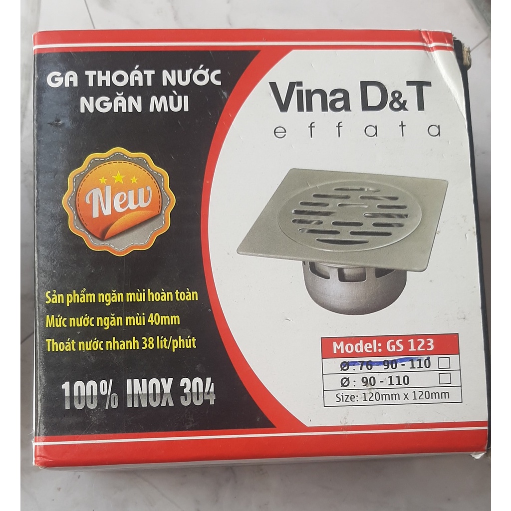 Phễu thoát sàn, Ga thoát sàn 304, thoát sàn 304 - VINA D&amp;T