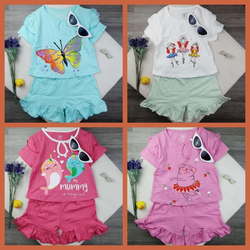 Bộ Cotton Bé Gái 10-25kg, Bộ Quần Áo Bé Gái Cotton