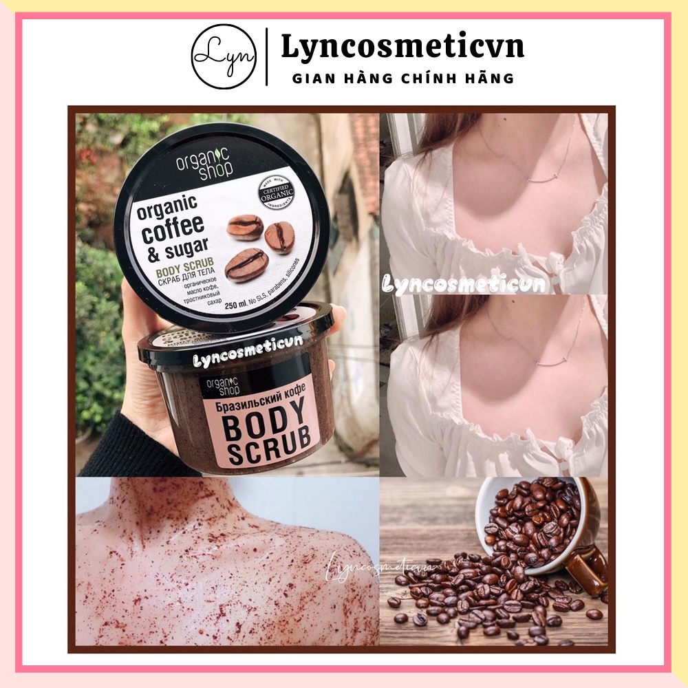 Tẩy tế bào chết ORGANIC COFFEE &amp; SUGAR BODY SCRUB (Body)