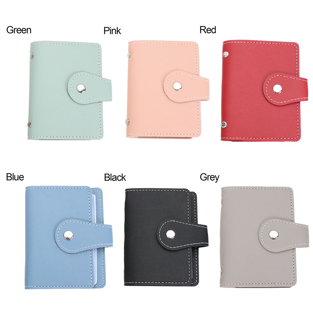 Ví Da PU 26 Ngăn Đựng Thẻ Đa Năng Màu Sắc Ngọt Ngào Thời Trang